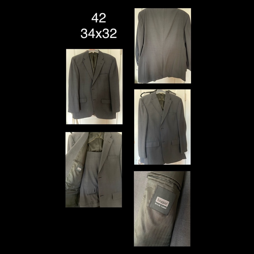 Designer Men's Suit size 42 34x32, ready for the Holidays!!